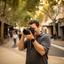 Daniareli Seydou, visual editor, photographing a Perth streetscape